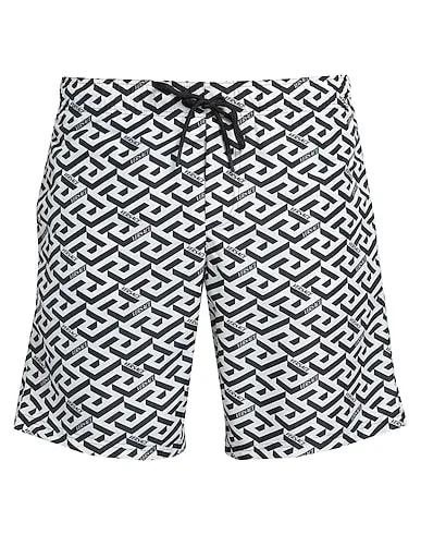 White Techno fabric Swim shorts