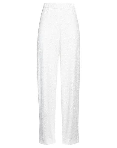 White Tulle Casual pants