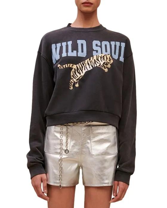 Wild Soul Embroidered Sweatshirt