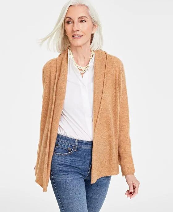 Women's 100% Cashmere Open-Front Cardigan, Created for Macy's