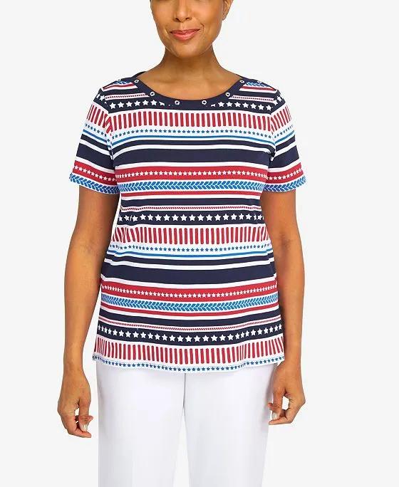 Women's Americana Stripe Top