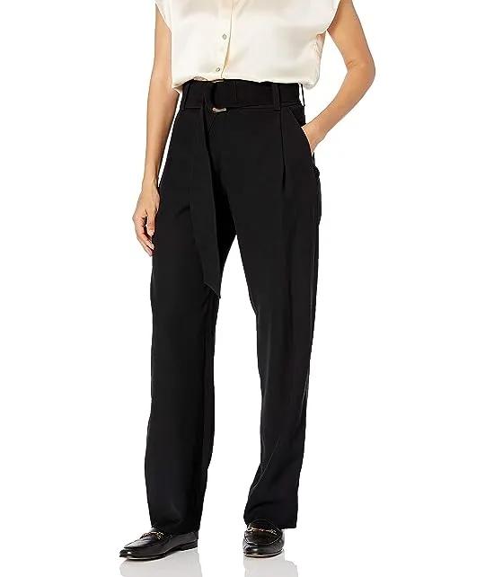 Women's Belted Tapered Pant
