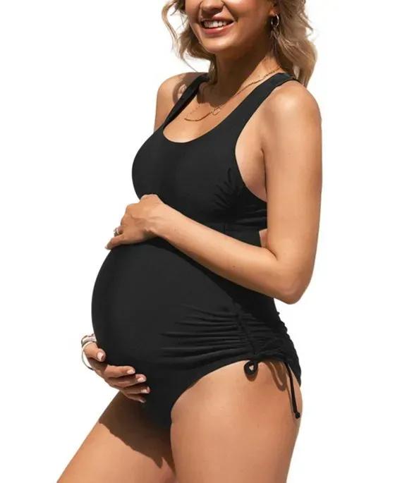Women's Boho Rhapsody Ruched Maternity One Piece Swimsuit