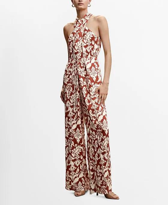 Women's Bow Wrap Jumpsuit