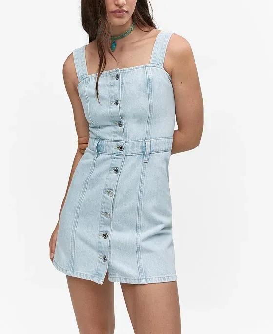 Women's Button Denim Dress
