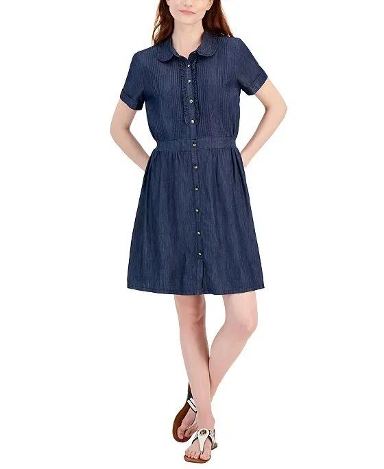 Women's Button-Front Chambray Dress