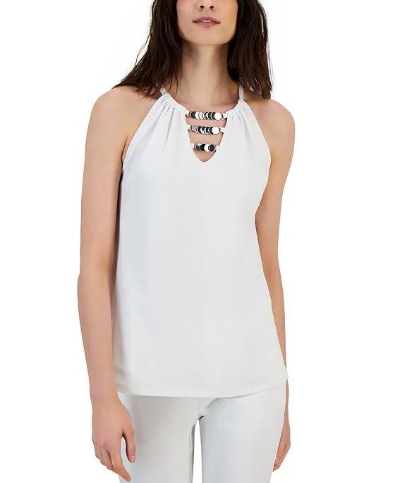 Women's Chain-Detail Tank Top, Created for Macy's