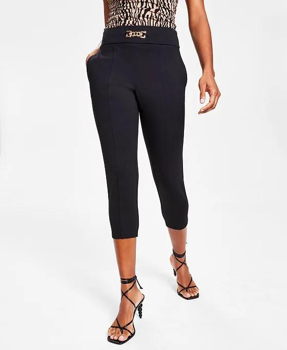 Women's Chain Link Cropped Pants, Created for Macy's  