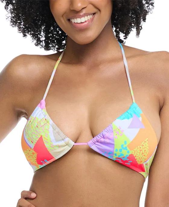 Women's Colorbox Luana Printed Halter Bikini Top