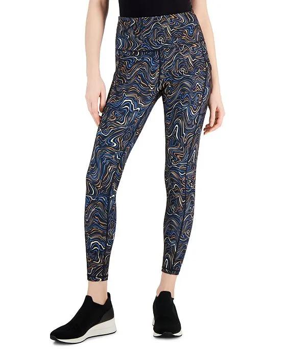 Women's Compression Printed 7/8 Leggings, Created for Macy's