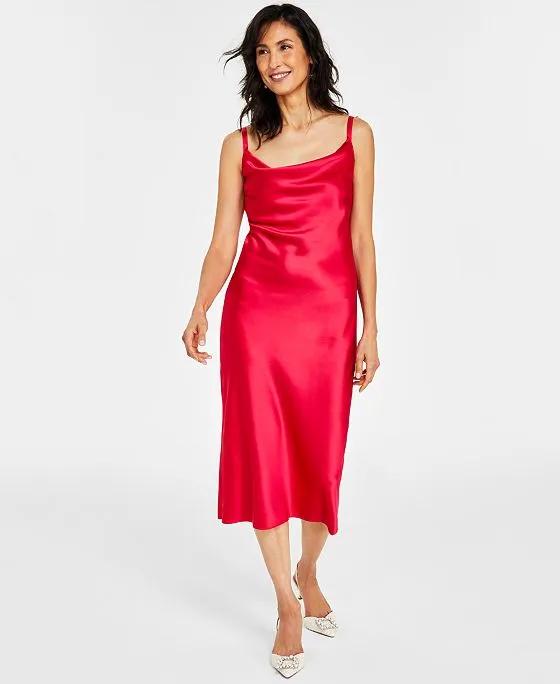Women's Cowl-Neck Slip Dress, Created for Macy's