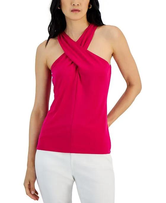 Women's Crossover Halter Top, Created for Macy's 