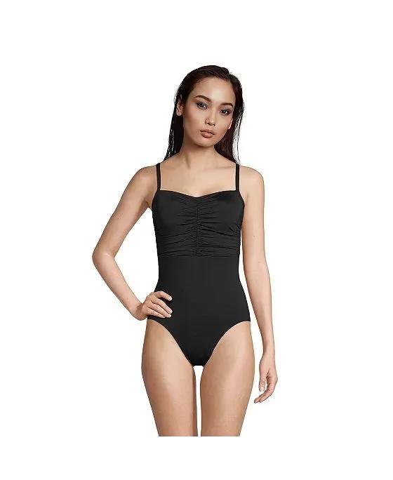 Women's D-Cup   Tummy Control Sweetheart One Piece Swimsuit with Adjustable Straps