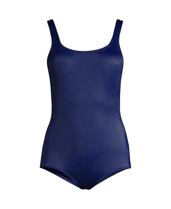 Women's DD-Cup Tummy Control   Scoop Neck Soft Cup Tug less One Piece Swimsuit