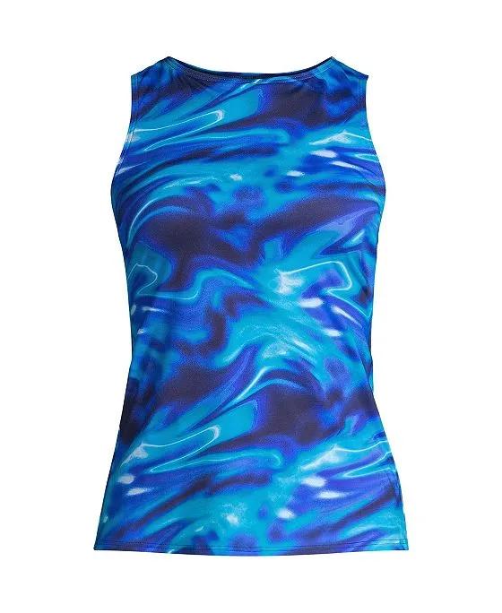 Women's DDD-Cup   High Neck UPF 50 Sun Protection Modest Tankini Swimsuit Top