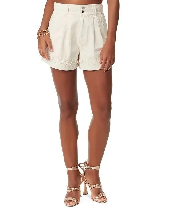 Women's Elena Stitch-Detail Relaxed Shorts