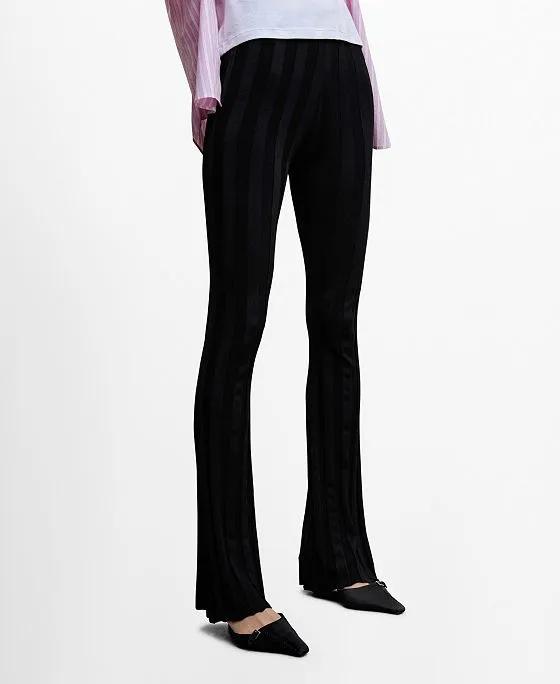 Women's Flared Knitted Pants