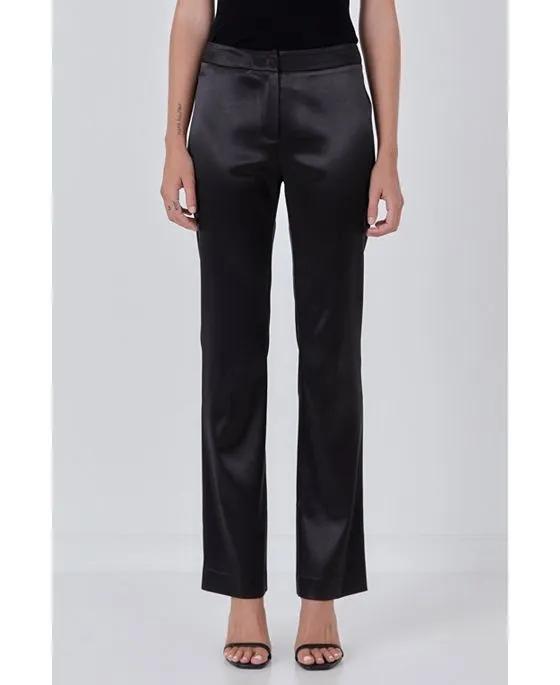 Women's Flared Solid Trouser