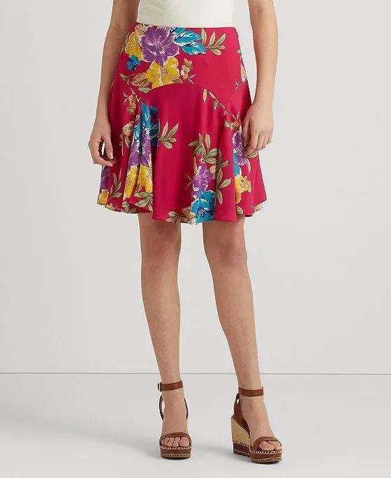 Women's Floral Georgette Skirt