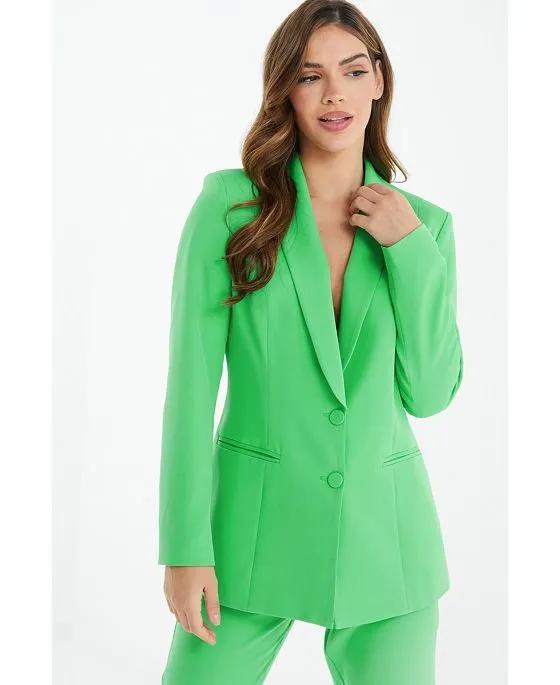 Women's Green Tailored Blazer