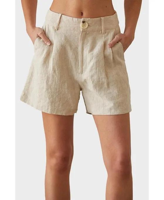 Women's Hanson Flax Linen Shorts