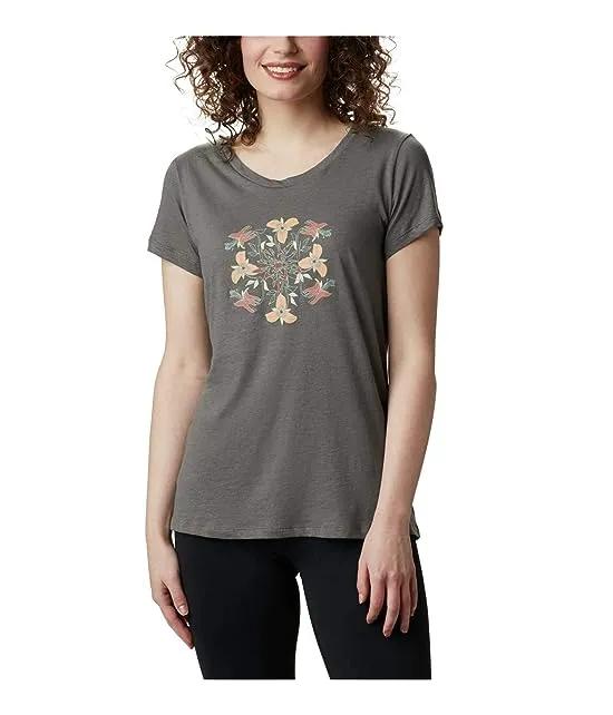 Women's Hidden Lake Crew Tee Shirt, Graphics, Cotton Blend
