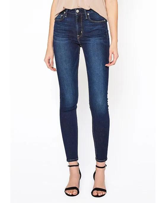 Women's High Rise Skinny Jeans In Orbit For Adult