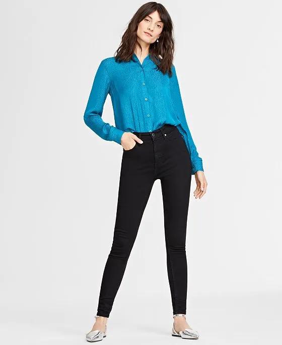 Women's High Rise Skinny Jeans, Regular and Short Lengths, Created for Macy's 