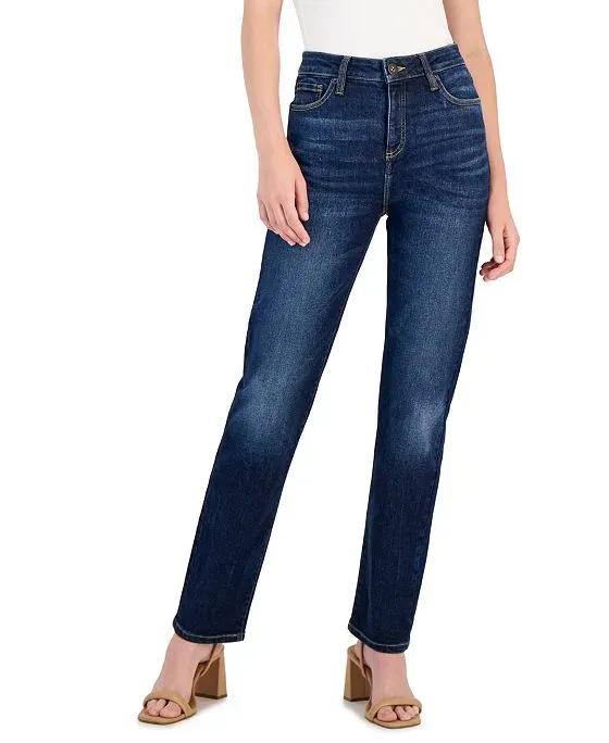 Women's High-Rise Straight-Leg Jeans, Created for Macy's 