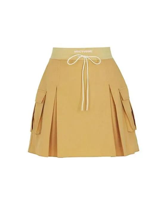 Women's High Waist Printed Mini Skirt