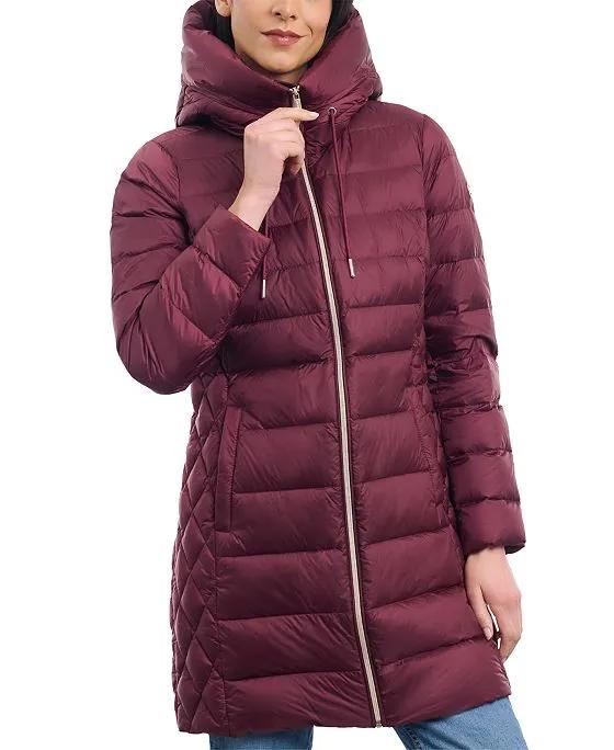 Women's Hooded Down Packable Puffer Coat, Created for Macy's