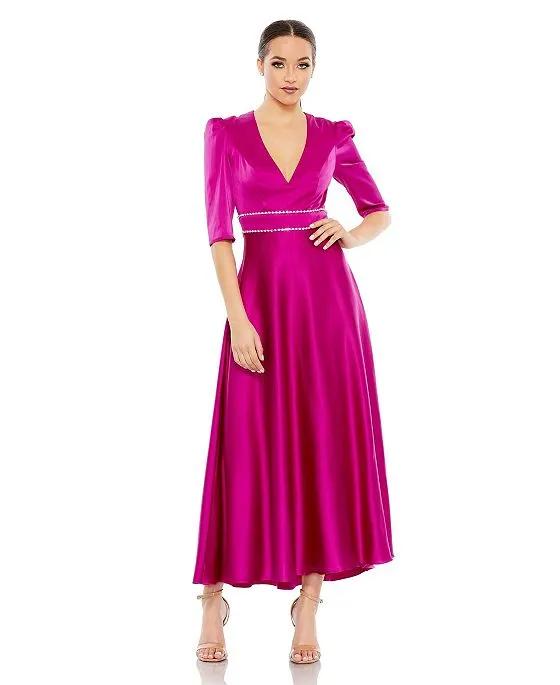 Women's Ieena 3/4 Length Sleeve Gown