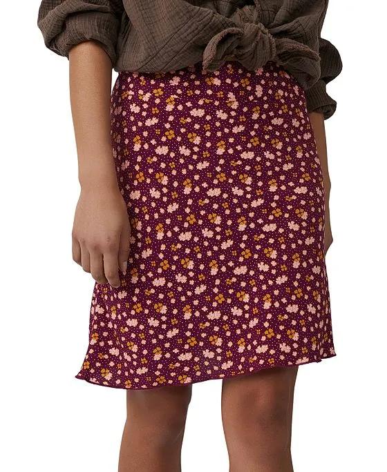 Women's Irl Ditsy-Print Pull-On Skirt