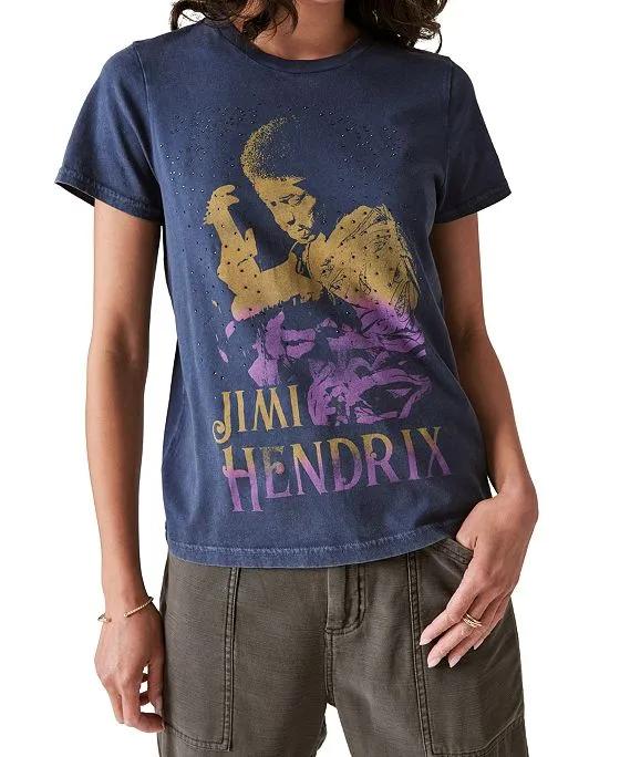 Women's Jimi Hendrix Gems Classic Graphic T-Shirt
