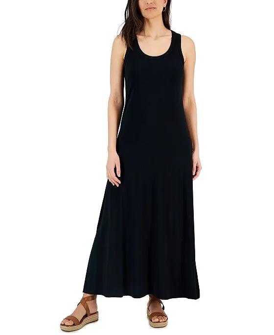 Women's Knit Slit Sleeveless Maxi Dress, Created for Macy's