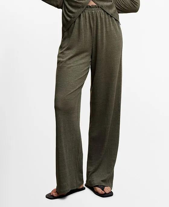 Women's Linen Wide Leg Pants