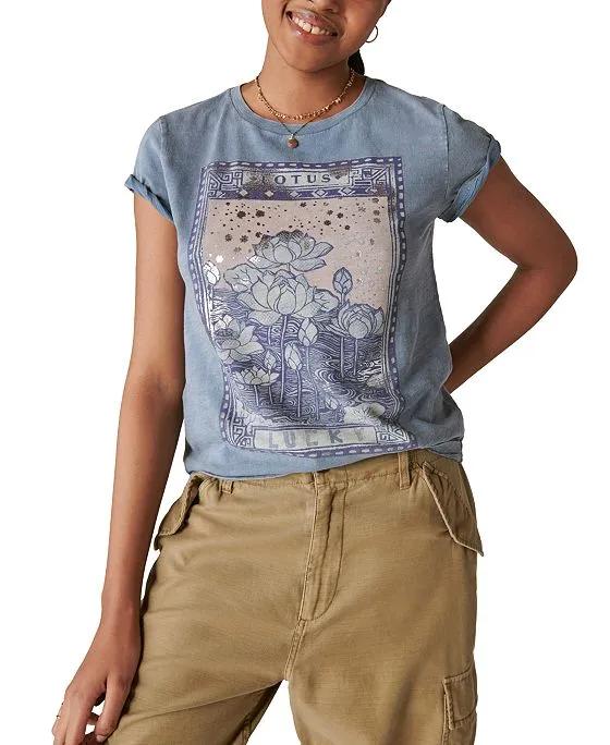 Women's Lotus Lucky Classic Graphic T-Shirt