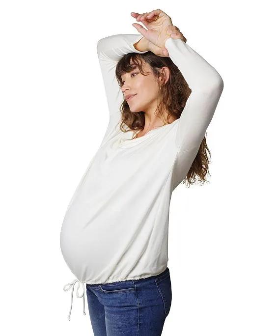 Women's Maternity Drapey Pullover Sweater