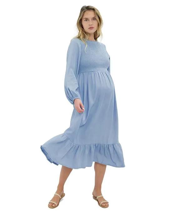 Women's Maternity Meadow Chambray Dress