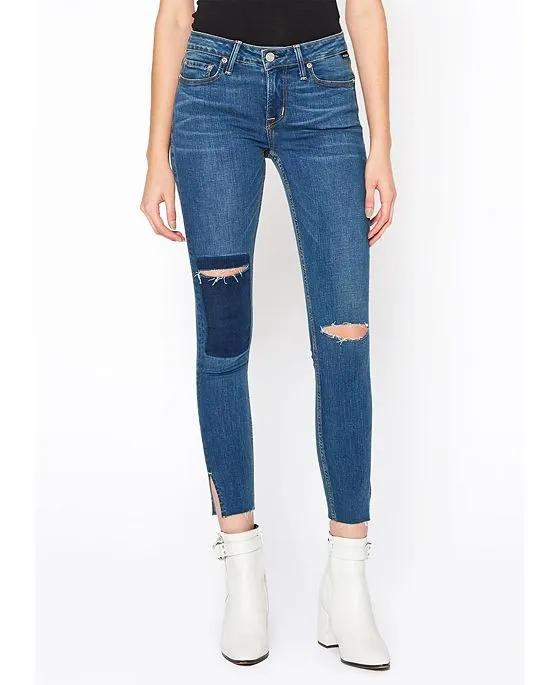 Women's Mid Rise Skinny Jeans in Blade For Adult