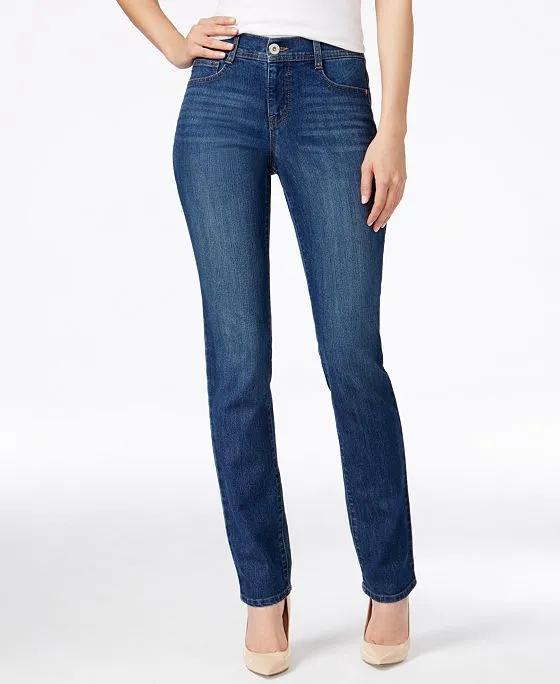 Women's Mid-Rise Slim-Leg Jeans in Regular and Short Lengths, Created for Macy's