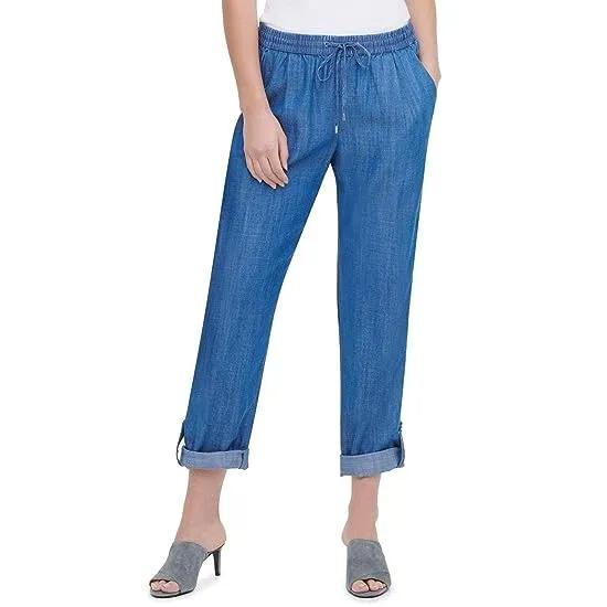 Women's Misses Roll Cuff Pull on Pant