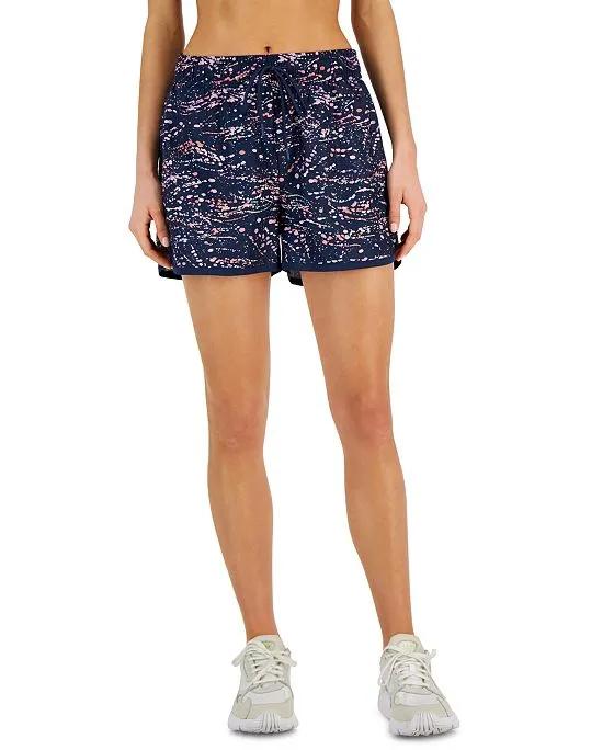 Women's Mod Splatter Running Shorts, Created for Macy's