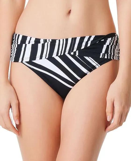 Women's New Wave Striped Bikini Bottoms