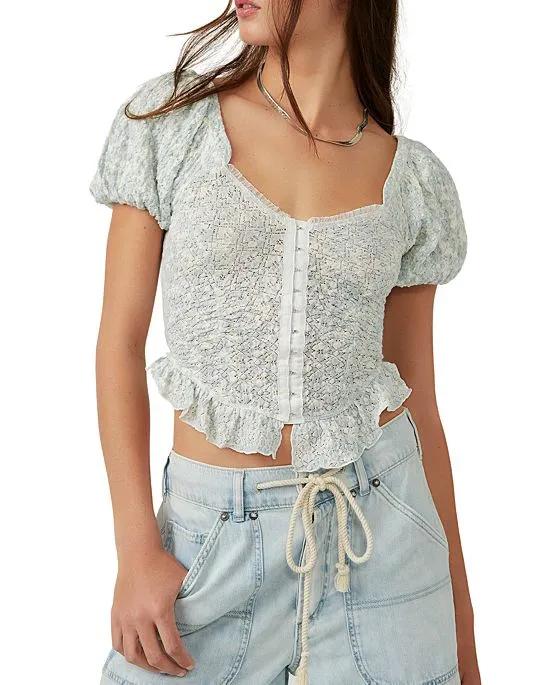 Women's Oh Baby Puff-Sleeve Top