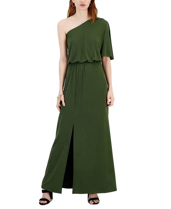 Women's One-Shoulder Maxi Dress, Created for Macy's