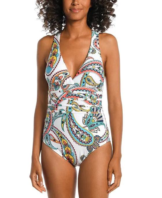 Women's Pave The Way Multi-Strap Cross-Back One-Piece Swimsuit