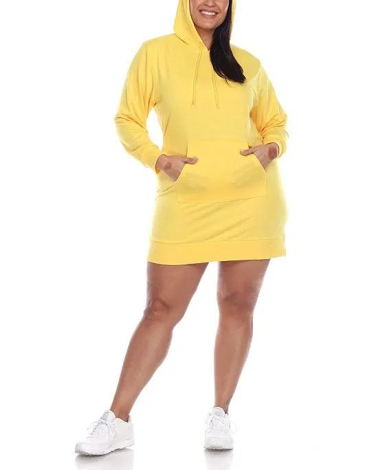 Women's Plus Size Hoodie Sweatshirt Dress