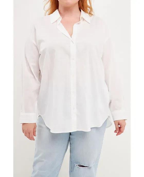 Women's Plus size Oversized Linen Shirts