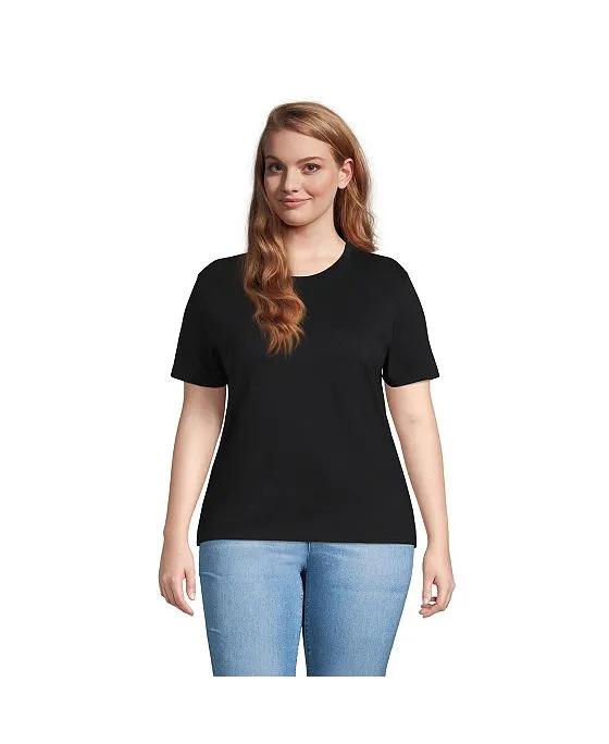 Women's Plus Size Short Sleeve Super T Crew Neck T-Shirt